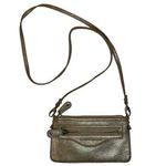 Neiman Marcus Danielle Nicole Vegan Leather Davina Crossbody Bag Mini Gold Metallic Compact Photo 0