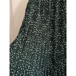 Exlura  Green Polka Dot Pleated Midi Skirt with Pockets Photo 2