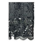 J.O.A. Skirt‎ Women Small Black Embroidered Lace Straight Knee Length Pencil Career Photo 5