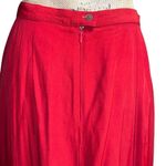 Vintage Desert West by Sherry Holt Cherry Red Flowy Long Maxi Skirt Women Small Photo 5