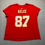 Nike  Kansas City Chiefs Travis Kelce #87 Women’s Red T-Shirt XL NFL Photo 1