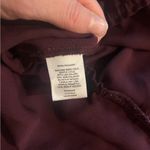 Halogen Wrap Front Peplum Top Women’s Med in Plum Photo 3