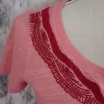 Lucky Brand  Maldives embroidered tee size small Photo 2