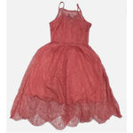 Cupcakes and Cashmere Dress Womens 2 Pink Lace Strady‎ Midi NWT Photo 2