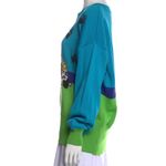 Vintage Escada Sweater Embroidered Car and Sequined Paw Prints, Sz 42 US L Photo 3