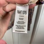 Nation Ltd  Loren Retro Blouse Top Purple Cream XL floral print Feminine dainty Photo 4