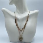 lonna & lilly Snowflake Pendant /Disc Layered Necklace in Gold Photo 1