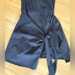 Women's Solid Knot Wrap Sports Tank Romper Black Photo 3