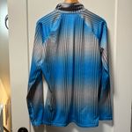 Nike  Pro Women's Stretchy Lightweight Pullover Sweatshirt‎ Blue Grey Polkadot XL Photo 3