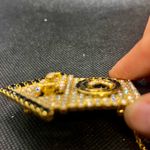 Bauer RARE DOROTHY  GOLD BLACK CRYSTAL CUCKOO CLOCK 4.25” BROOCH PIN NWT VINTAGE  Photo 5