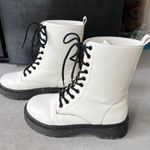 Pitaya Unilady White Combat Boots Photo 1