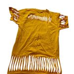 Yellow Fringe Short Sleeve Tee Photo 4