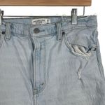Abercrombie & Fitch Abercrombie 90s High Rise Straight Ultra Distressed Light Wash Jeans Size 29 Photo 10