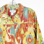 Coldwater Creek Vintage Western Print Denim Jacket Sz PS Photo 1