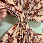 ALC Frank A.L.C. Alexandria Cutout Waist Maxi Dress in Pink Floral Print Size 14 Photo 10