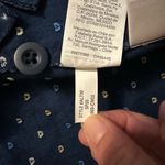 Madewell  Indigo Cap-Sleeve Button-Front Dress in Rainbow Heart Size 4 Photo 6