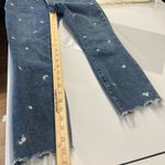 Abercrombie & Fitch  Simone High Rise Ankle Jeans Women 25 Blue Embroidery Floral Photo 10