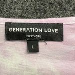 Generation Love  Tiffany Tie Dye V-Neck Mini Dress Lilac Women's Size Large L Photo 2