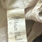 Gap  Skirt Blue White Stripe Pockets Linen Cotton Lined Large Photo 8