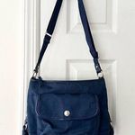 Coach  Blue Canvas Signature Monogram F16550 Y2K Convertible Shoulder Bag Clean Photo 0