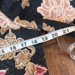 Maison D’Amelie NWT black floral puff sleeve sweater size small Photo 6