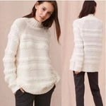 Lou & grey  off white textured mock neck sweater Photo 0
