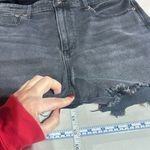 American Eagle  Black 90s Boyfriend Distressed CutOff Hi Rise Denim‎ Shorts Sz 12 Photo 4
