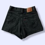 Levi's  Women's Black High Waisted Mom Denim Shorts Photo 1