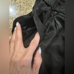 ENZA COSTA Pleated Satin Pants Pockets| Black 3/Large NWOT Sold Out Photo 8