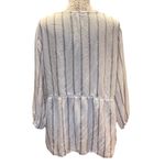 Fever Striped Babydoll Long Sleeve Tunic Size X Photo 2