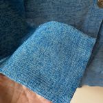 Diane Von Furstenberg  Sz L Belted Blue Stretch Cardigan Pockets Long Sleeve Photo 4