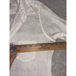 Frank & Eileen White 100% Linen Button Front Shirt Women's Large Photo 9