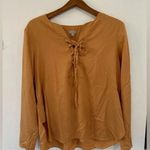 Daniel Cremieux Cremieux 100% Lyocell Tencel Nicole Women’s Blouse Large Mustard Photo 0