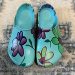 Birkenstock Floral Clogs with Multicolor Design Size 38 Photo 1