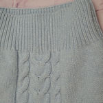 VANESSA BRUNO MARLED BABY BLUE CABLE KNIT THICK WOOL BLEND TURTLENECK SWEATER XS Photo 6