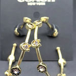 Coach  Signature Stone Hoop Earrings Photo 0