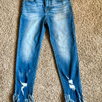 KanCan Ratana High Rise Ankle Dark Wash Skinny Jeans with Frayed Photo 0