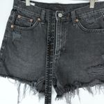 Gap  Denim Shorts Womens 25/0R (28x4) Black 4" High Rise Stride Short Distressed Photo 7