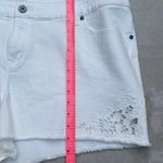 Torrid  Cutout Embroidery Skinny Short - Vintage Stretch White Photo 4