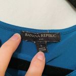 Banana Republic  Blue Short Sleeve Wrap Back Blouse Photo 3