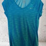 Nike  Running Dri-Fit Blue Dot Activewear Shirt, Women’s Size Small Photo 0
