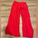 JustFab Wide Leg Red Dress Pants Size M Photo 0