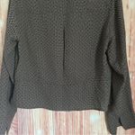 Norton Mcnaughton  Petites 90’s Vintage Brown Dot Print Button Front Blouse Photo 8