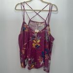 We The Free NWT Free People Hey Girl Cotton Tank Top In Spring Plum Combo Photo 3