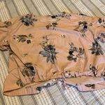 Kaari Blue  Pink Top, blue Flowers Size Large Button Up Back. 

Super cute, Photo 0