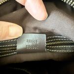 Gucci GG Crystal Hobo Shoulder Bag in Brown Coated Monogram & Leather Photo 7