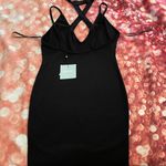 Missguided Black Bodycon Mock Neck Dress Photo 3