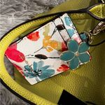 Nanette Lepore  Triple Satchel w/CC+Key Apple Pebble Lime‎ NWT Photo 5