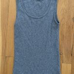Gray Basic Ribbed Tank Top Size XS Photo 0