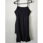 American Eagle AEO  Black Wrap Front Cami Dress Size Large NEW Photo 3
